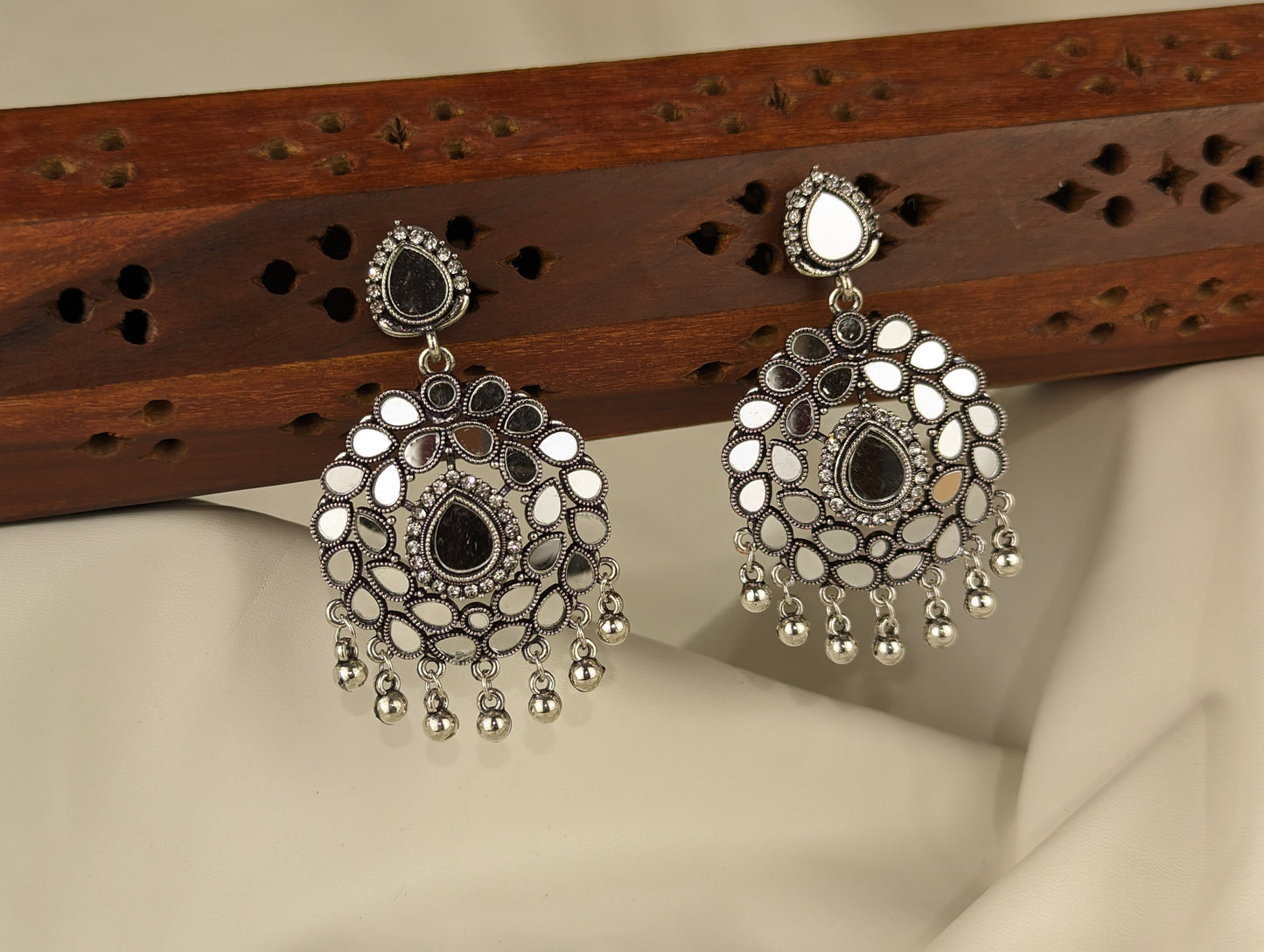 Oxidized Mirror Earrings