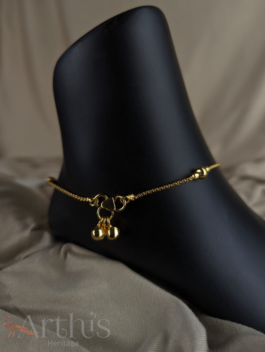 Gold Colour Finish Anklets