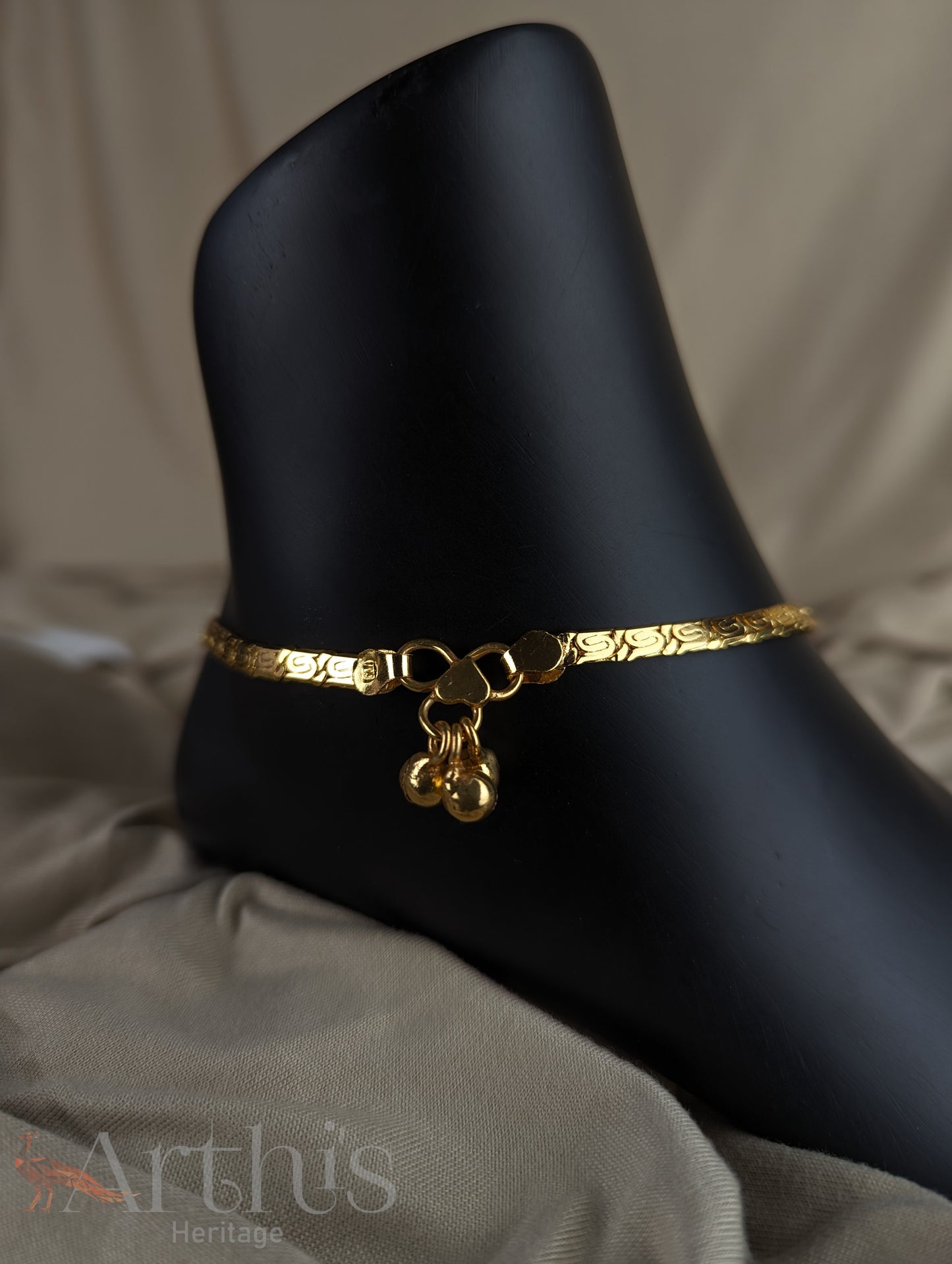 Gold Colour Finish Anklets