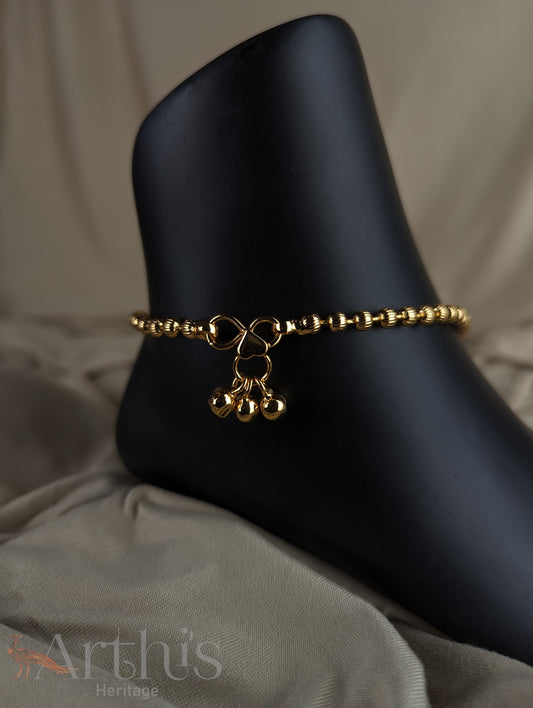 Gold Colour Finish Anklets