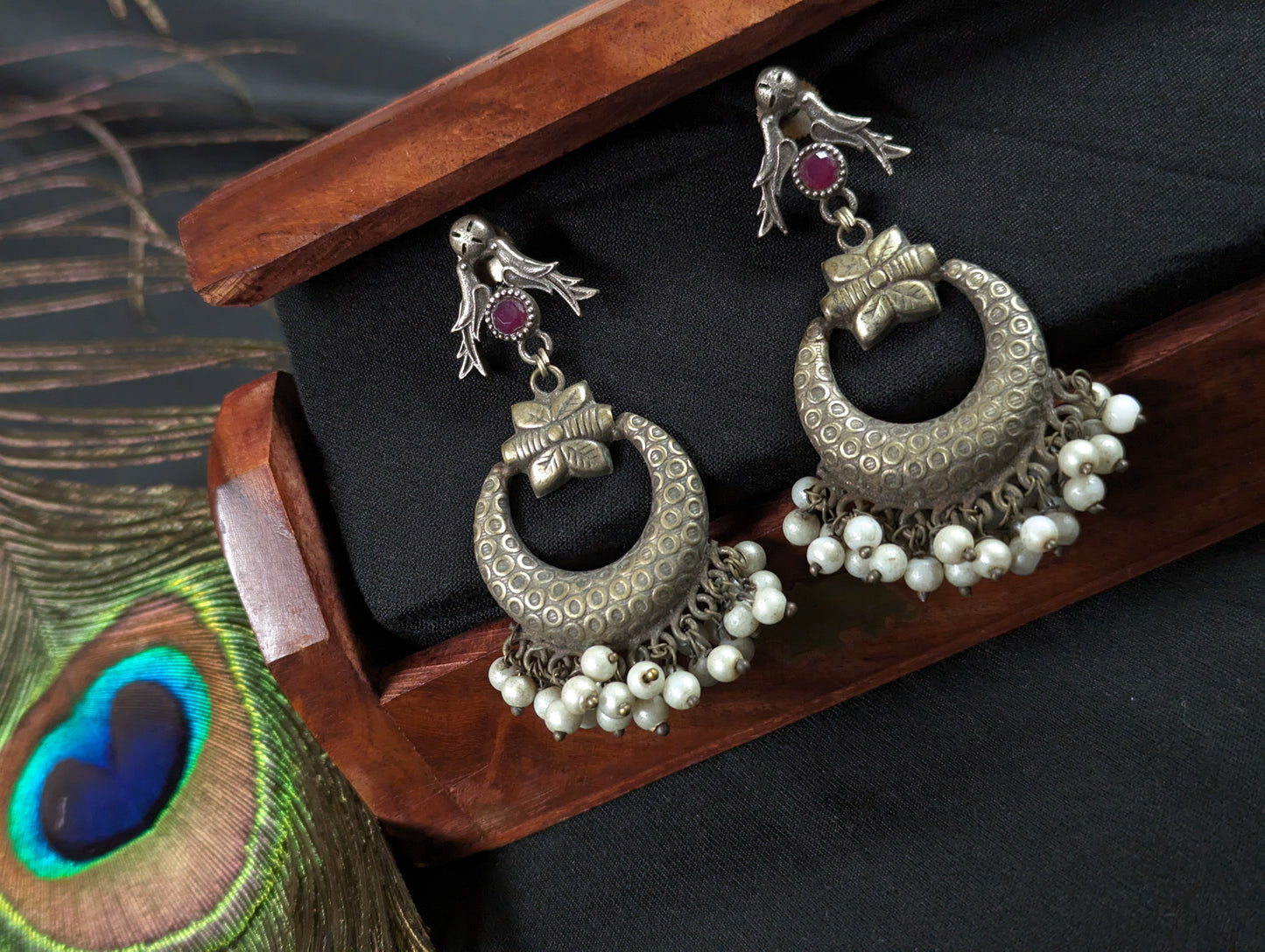 German Silver Earrings Set