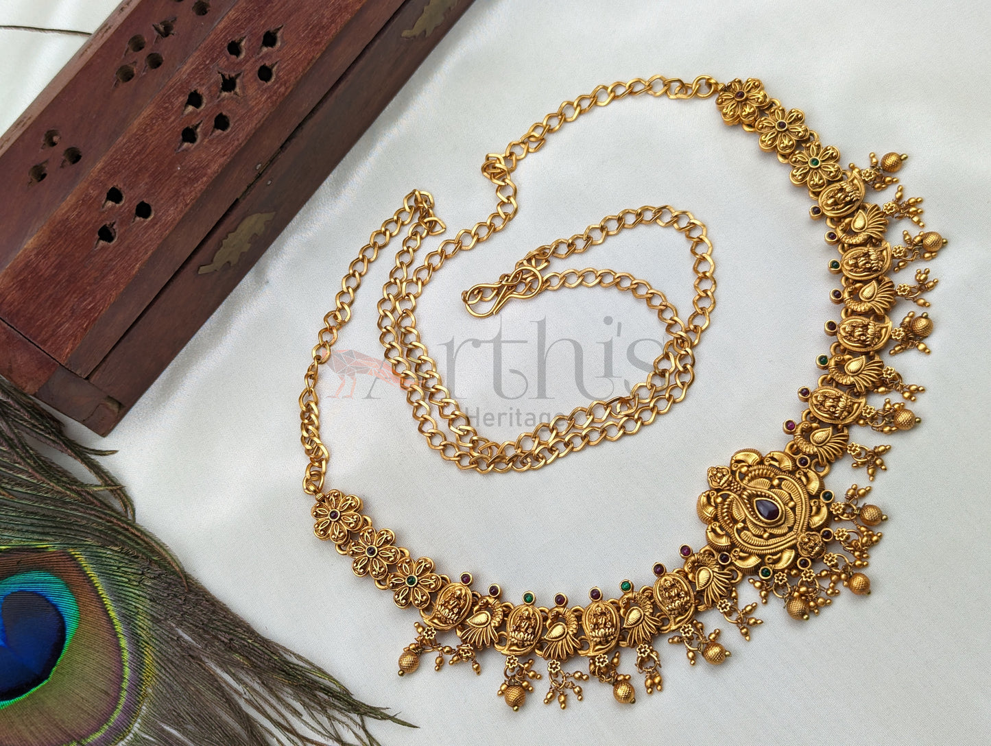 Goddess Lakshmi Motif Antique Hip Chain