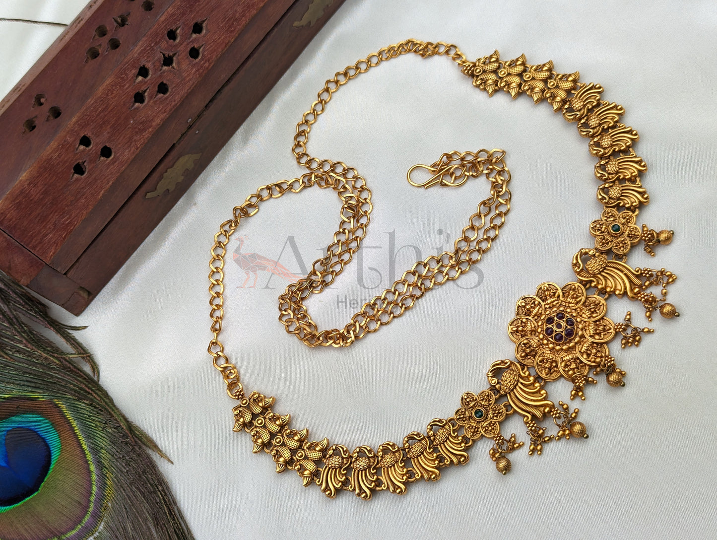 Goddess Lakshmi Motif Antique  Hip Chain