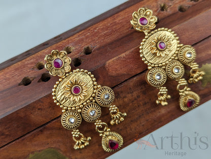 Antique Haram Necklace and Earrings Set