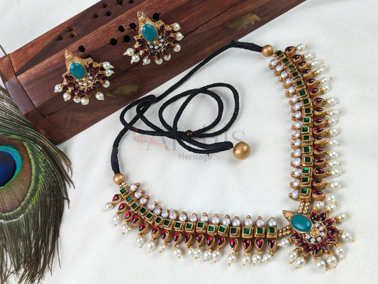 Terracotta Necklace & Earrings Set