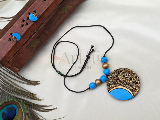 Cosmic Terracotta Necklace & Earrings set